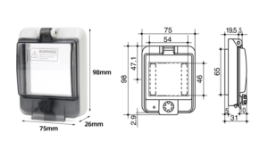 Tapa de ventana impermeable de 3 plazas sin fondo