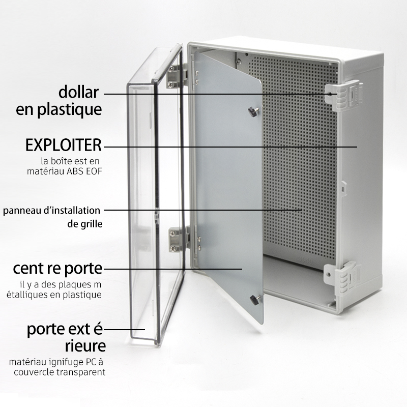 Boîte de distribution étanche extérieure PHLTD Boîte de fondation Boîte de jonction domestique d'ingénierie Diagramme explicatif-