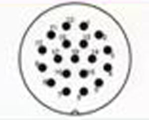 Vue en élévation de l'isolant à l'extrémité mâle.