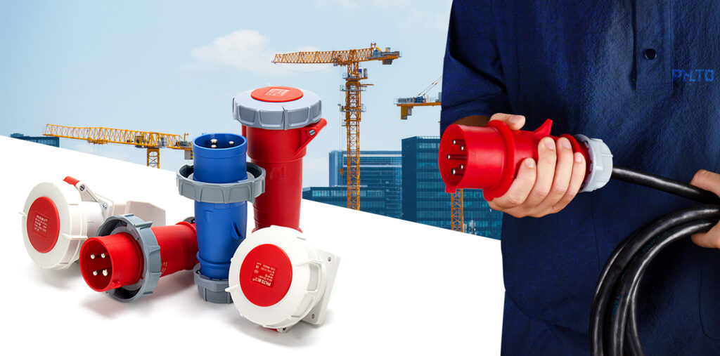 PHLTD industrial plug and socket, 3-core, 4-core, 5-core