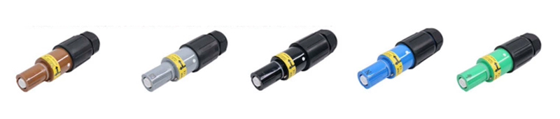 PHLTD European Standard 150–400A 380V Single-Core Rhino Female Connector – Brown, Gray, Black, Blue, Green