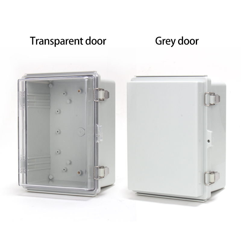 PHLTD Hinge Buckle Waterproof Box, BG Stainless Steel Buckles, ABS Plastic Outdoor Monitoring Distribution Box, Optional Gray or Transparent