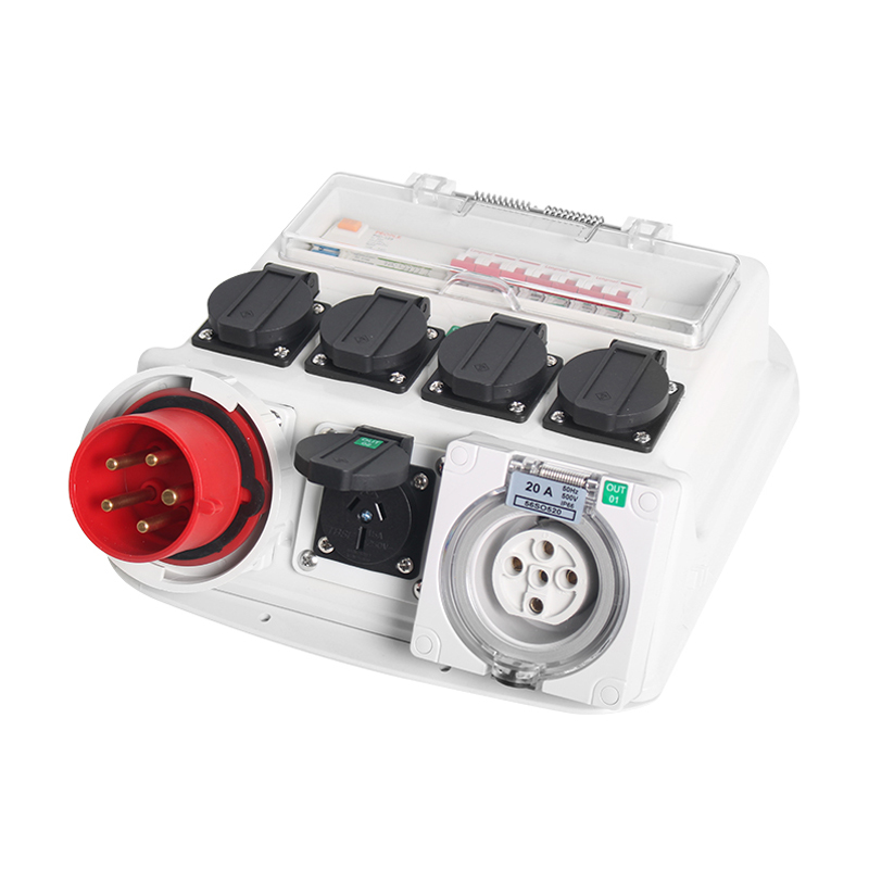 صندوق المقابس الصناعي PHLTD، صندوق مفتاح معزول بلاستيكي، 220 فولت/380 فولت وفقًا للمعيار الأوروبي، صندوق توزيع طاقة محمول خارجي. - Image 4