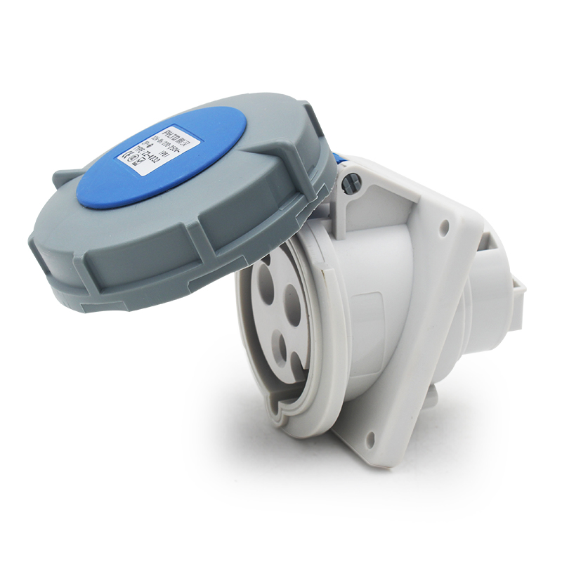 PHLTD قابس صناعي عالي التيار IP67 مقاوم للماء، 3 أنوية، 4 أنوية، 5 أنوية، 63A/125A، مقعد مائل مخفي، 220-415 فولت. - Image 2