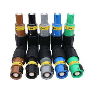 Conector rápido de alta corriente para generador de iluminación de escenario de coche con enchufe de rinoceronte de un solo núcleo PHLTD de 150-400A380V estándar europeo