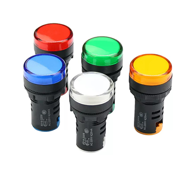 Luz Indicadora LED PHLTD 220V, Luz de Señal de Alimentación Roja/Verde/Amarilla para Caja Eléctrica