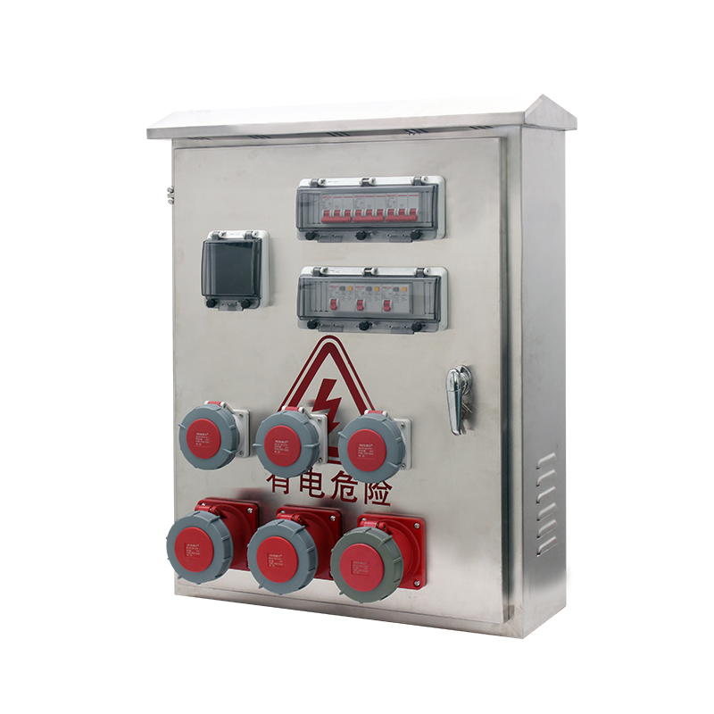 Caja de energía de mantenimiento PHLTD de acero inoxidable 304 con dos salidas y tres interruptores de protección incluyendo interruptor principal, tamaño 800×600×200mm