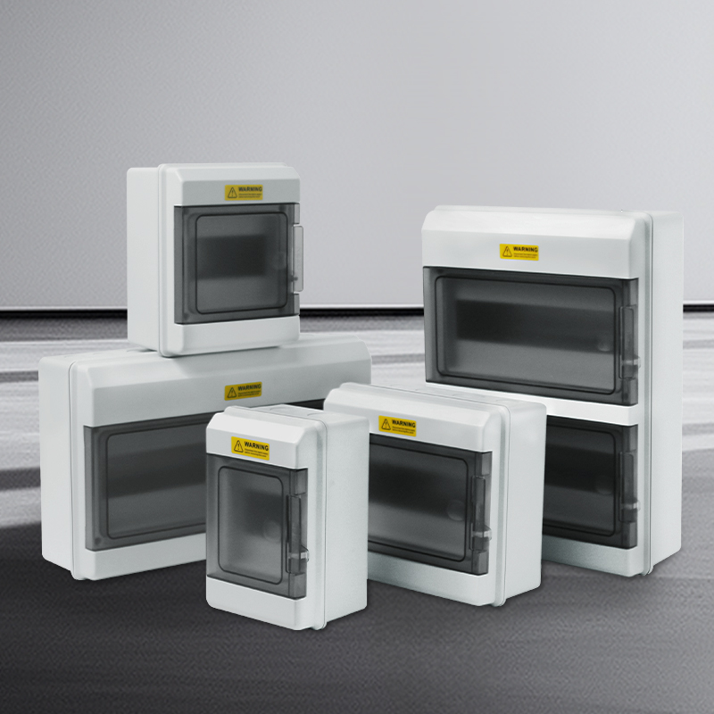 Caja de interruptores exterior a prueba de lluvia IP66, material retardante de llama PC, con interruptor de aire y protección contra fugas