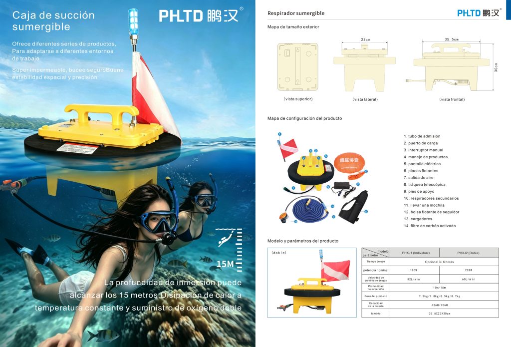 PHLTD Penghan | Catálogo de sistemas de buceo con suministro desde superficie PHXJ1 y PHXJ2