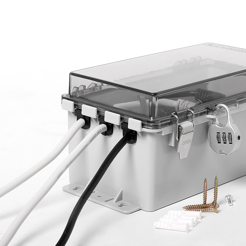 Boîte de jonction étanche en plastique en alliage PCABS PHLTD avec prise étanche-