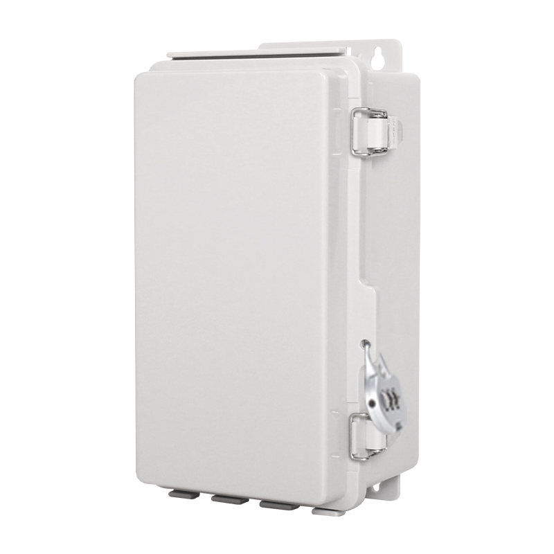 Boîte de jonction étanche extérieure PHLTD avec oreilles de suspension, plaque de montage, couvercle gris à charnière-