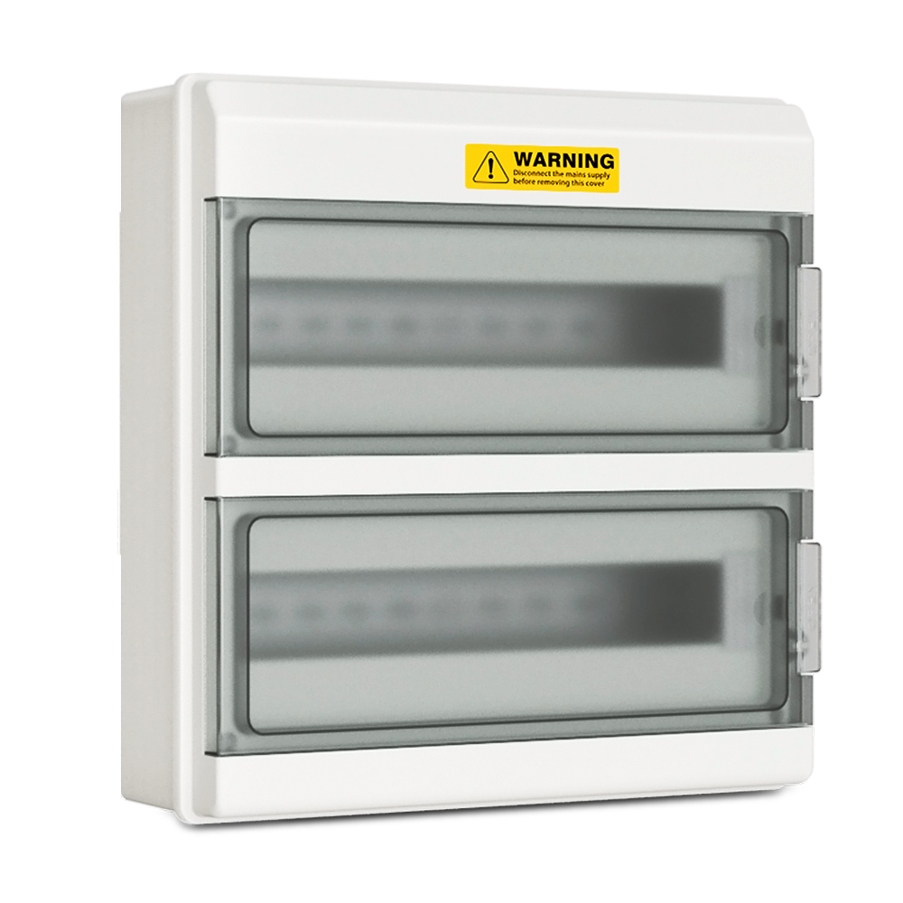 PHLTD IP66 boîtier électrique extérieur étanche à la pluie PC boîtier de protection de commutateur d'air monté en surface ignifuge PC-36 porte latérale en boucle élargissement à double couche-