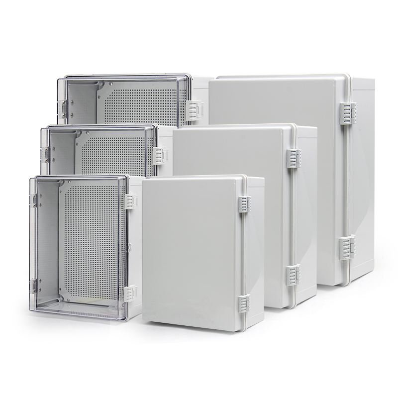 Phltd boîte de distribution extérieure étanche en plastique transparent gris base box-