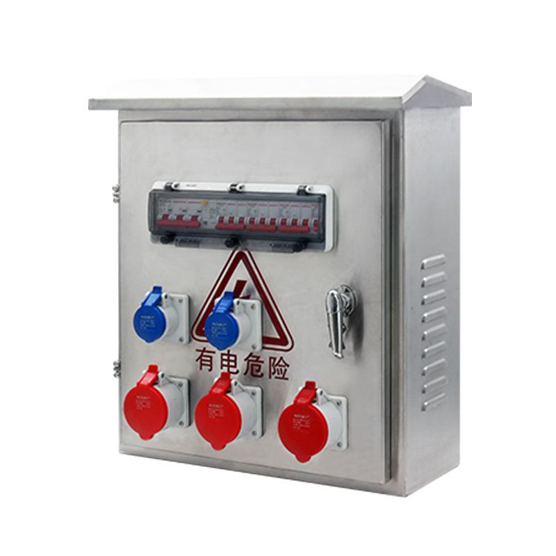 Boîte de Prise Industrielle PHLTD, Acier Inoxydable 304, Boîte de Puissance de Maintenance avec Deux Sorties et Trois Types d'Interrupteurs, Taille 600x500x180mm