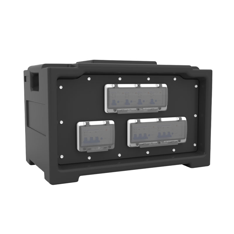 PHLTD Stage Lighting Distribution Box, 6 Schuko Sockets, 3 Industrial Sockets, 1 Industrial Plug - Image 2