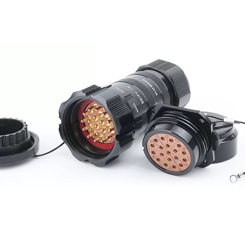 PHLTD Square Flange Socket WL52K19Z, IP67 Threaded Connection, Aluminum Anodized Shell - Image 2