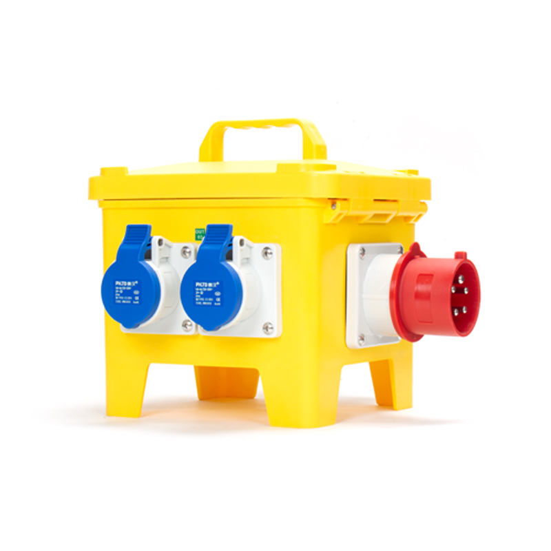1PHLTD portable industrial box 5P32A concealed plug 4 industrial sockets with air switch and leakage protection