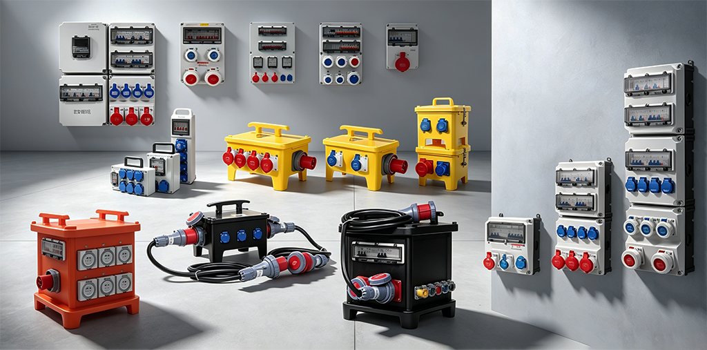 PHLTD portable, wall-mounted and industrial socket distribution boxes